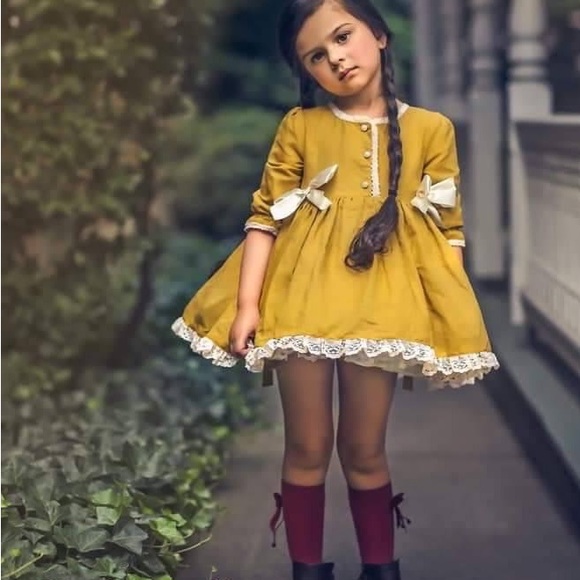 🔴SOLD🔴 [Size6] The Paper Doll Mustard Seed Dress - Picture 3 of 6